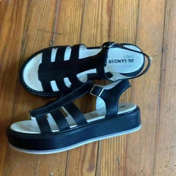 Jill Sandal navy flat form sandal - Picture 6 of 8